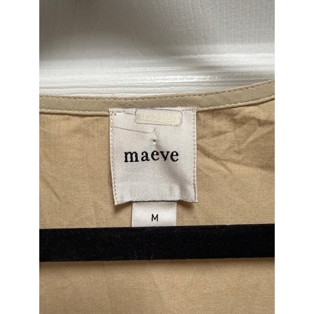 Anthropologie Maeve Sleeveless Drop Basque Waist Midi Dress Size Medium Parisian - Picture 6 of 7